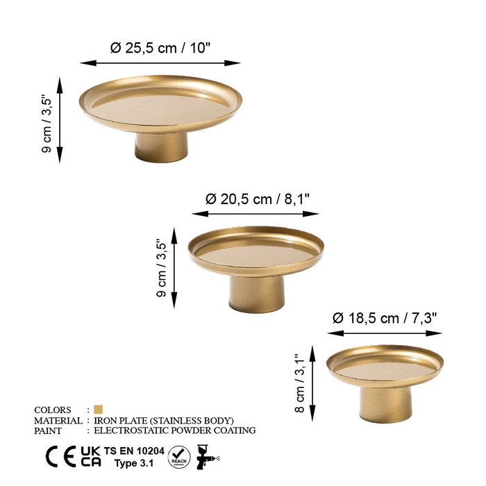 Aberto Design Nısıros-B - Gold